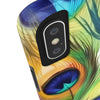 iPhone 12 Mini Peacock Feathers Tough Phone Case | Orca Snork