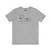 Athletic Heather | Snork Original Kiss My Butt Dog Short Sleeve T-Shirt | Orca Snork