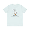 Heather Ice Blue | Duck No Peace Unisex Short Sleeve T-Shirt | Orca Snork