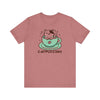 Heather Mauve | Catpuccino Short Sleeve T - Shirt | Orca Snork