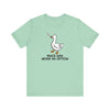 Heather Mint | Duck No Peace Unisex Short Sleeve T-Shirt | Orca Snork