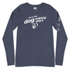 Heather Navy | Snork Original Dog Walking Unisex Long Sleeve Tee | Orca Snork