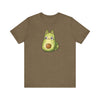 Heather Olive | Avo Cat Unisex Short Sleeve T-Shirt | Orca Snork