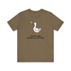 Heather Olive | Duck No Peace Unisex Short Sleeve T-Shirt | Orca Snork