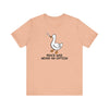 Heather Peach | Duck No Peace Unisex Short Sleeve T-Shirt | Orca Snork