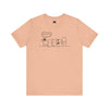 Heather Peach | Snork Original Kiss My Butt Dog Short Sleeve T-Shirt | Orca Snork