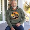 Light Blue | 4x4 Car On The Beach Unisex Heavy Blend Hooded Sweatshirt | Orca Snork