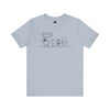 Light Blue | Snork Original Kiss My Butt Dog Short Sleeve T-Shirt | Orca Snork