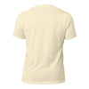 Back view of the Orca Snork "Kiss My Butt" Funny Dog Women's Graphic T-Shirt in natural, displayed flat.