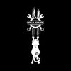 Close-up of the "Orca Snork" right sleeve design, showing a white cat graphic hanging from a gear and wrenches, with the brand name and a "4x4" tattoo on the cat's hip.