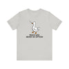 Silver | Duck No Peace Unisex Short Sleeve T-Shirt | Orca Snork