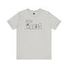 Silver | Snork Original Kiss My Butt Dog Short Sleeve T-Shirt | Orca Snork