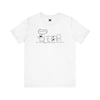 White | Snork Original Kiss My Butt Dog Short Sleeve T-Shirt | Orca Snork