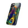 iPhone 12 Mini | Bold Peacock Feather Print Tough Phone Case | Orca Snork
