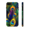 iPhone XS MAX | Bold Peacock Feather Print Tough Phone Case | Orca Snork