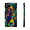 iPhone 14 | Bold Peacock Feather Print Tough Phone Case | Orca Snork