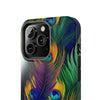 iPhone 12 Mini | Bold Peacock Feather Print Tough Phone Case | Orca Snork