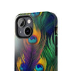 iPhone 12 Mini | Bold Peacock Feather Print Tough Phone Case | Orca Snork
