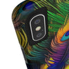 iPhone 12 Mini | Bold Peacock Feather Print Tough Phone Case | Orca Snork