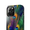 iPhone 12 Mini | Bold Peacock Feather Print Tough Phone Case | Orca Snork
