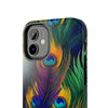 iPhone 12 Mini | Bold Peacock Feather Print Tough Phone Case | Orca Snork