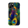 iPhone 12 Mini | Bold Peacock Feather Print Tough Phone Case | Orca Snork