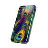 iPhone 12 Mini | Bold Peacock Feather Print Tough Phone Case | Orca Snork