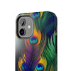 iPhone 12 Mini | Bold Peacock Feather Print Tough Phone Case | Orca Snork