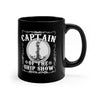 11oz | Captain of the Ship Show 11oz Black Mug | Orca Snork