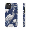 iPhone 14 | Chinoiserie Blue White Bird Tough Phone Case | Orca Snork