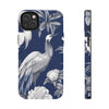 iPhone 14 Pro | Chinoiserie Blue White Bird Tough Phone Case | Orca Snork