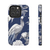 iPhone 14 Pro | Chinoiserie Blue White Bird Tough Phone Case | Orca Snork