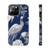 iPhone 14 | Chinoiserie Blue White Bird Tough Phone Case | Orca Snork
