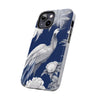 iPhone 14 Pro | Chinoiserie Blue White Bird Tough Phone Case | Orca Snork