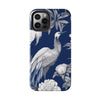 iPhone 14 Pro | Chinoiserie Blue White Bird Tough Phone Case | Orca Snork