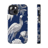 iPhone 14 Pro | Chinoiserie Blue White Bird Tough Phone Case | Orca Snork