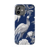 iPhone 14 Pro | Chinoiserie Blue White Bird Tough Phone Case | Orca Snork