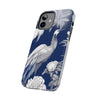 iPhone 14 Pro | Chinoiserie Blue White Bird Tough Phone Case | Orca Snork