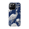 iPhone 14 Pro | Chinoiserie Blue White Bird Tough Phone Case | Orca Snork