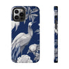 iPhone 14 | Chinoiserie Blue White Bird Tough Phone Case | Orca Snork