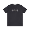 Dark Grey | Mahi Dolphin Heartbeat Fishing Unisex Short Sleeve T-Shirt | Orca Snork