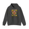 Dark Heather | Life Is Good Take It Slow Sloth Unisex Hooded Sweatshirt | Orca Snork