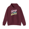 Maroon | Dogs Before Dudes Unisex Hooded Sweatshirt | Orca Snork