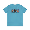 Heather Aqua | I Was Normal 3 Cats Ago Unisex Short Sleeve T-Shirt | Orca Snork
