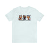 Heather Ice Blue | I Was Normal 3 Cats Ago Unisex Short Sleeve T-Shirt | Orca Snork