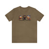 Heather Olive | I Was Normal 3 Cats Ago Unisex Short Sleeve T-Shirt | Orca Snork