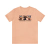 Heather Peach | I Was Normal 3 Cats Ago Unisex Short Sleeve T-Shirt | Orca Snork