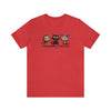 Heather Red | I Was Normal 3 Cats Ago Unisex Short Sleeve T-Shirt | Orca Snork