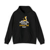 Black | Inhale The Future Yoga Dog Unisex Hooded Sweatshirt | Orca Snork