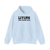 Light Blue | Living The Sloth Life Unisex Hooded Sweatshirt | Orca Snork